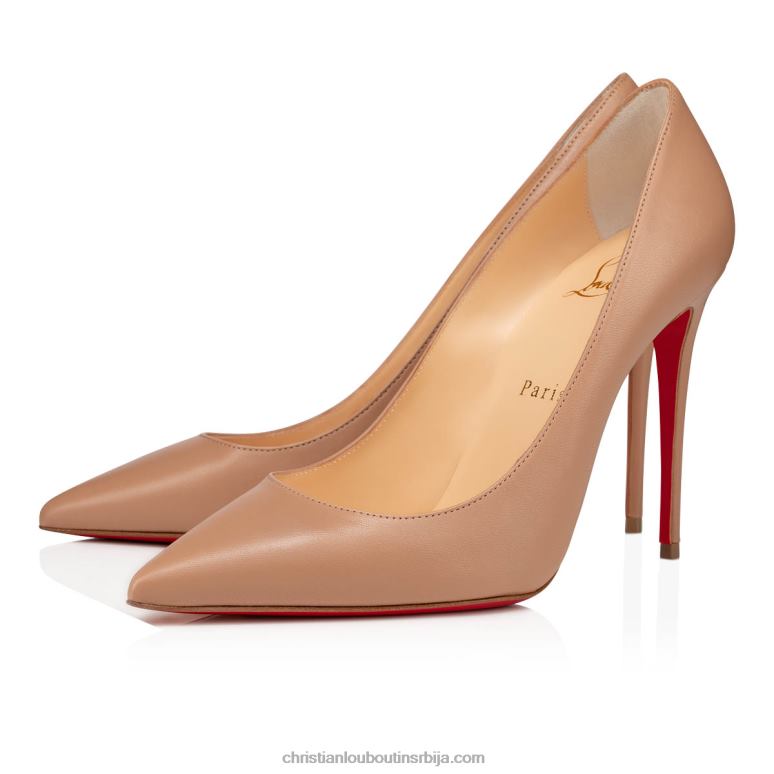 Christian Louboutin кате 100 мм пумпе - напа кожа - нуде V0H0P35 Жене