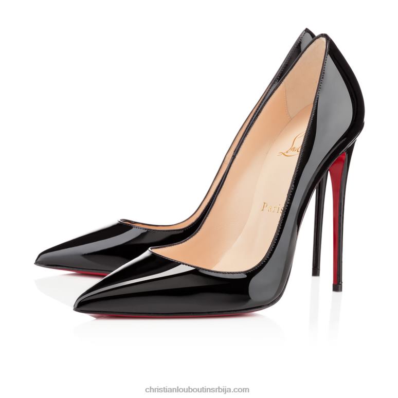 Christian Louboutin па кате 120 мм пумпе - лакирано теле - црне V0H0P2 Жене