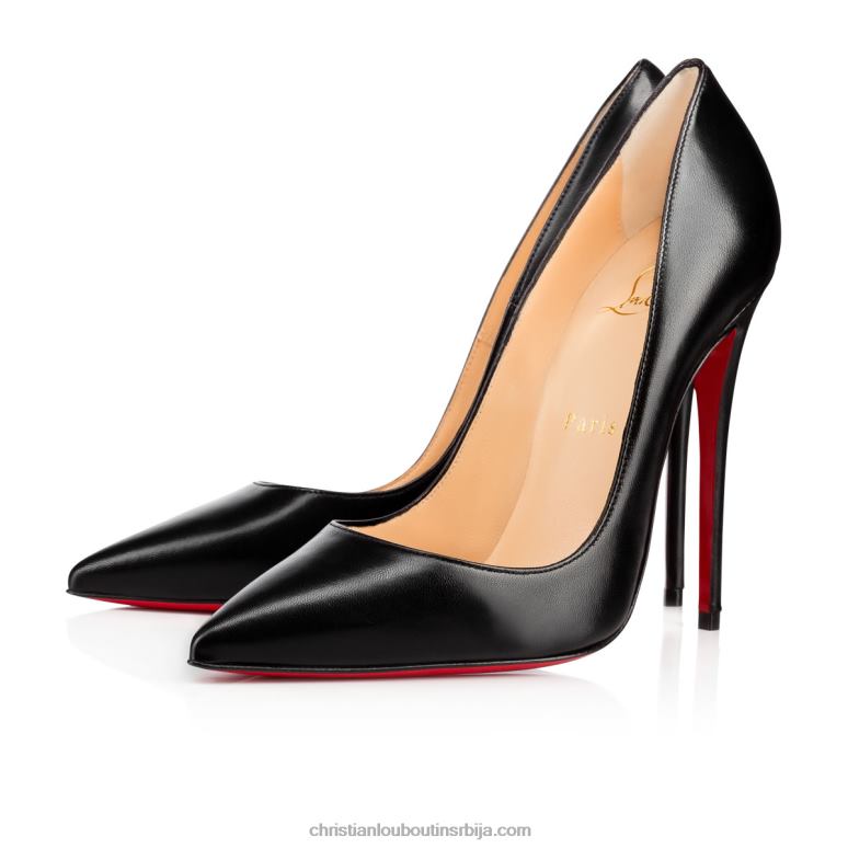 Christian Louboutin со кате 120 мм пумпе - напа кожа - црне V0H0P470 Жене