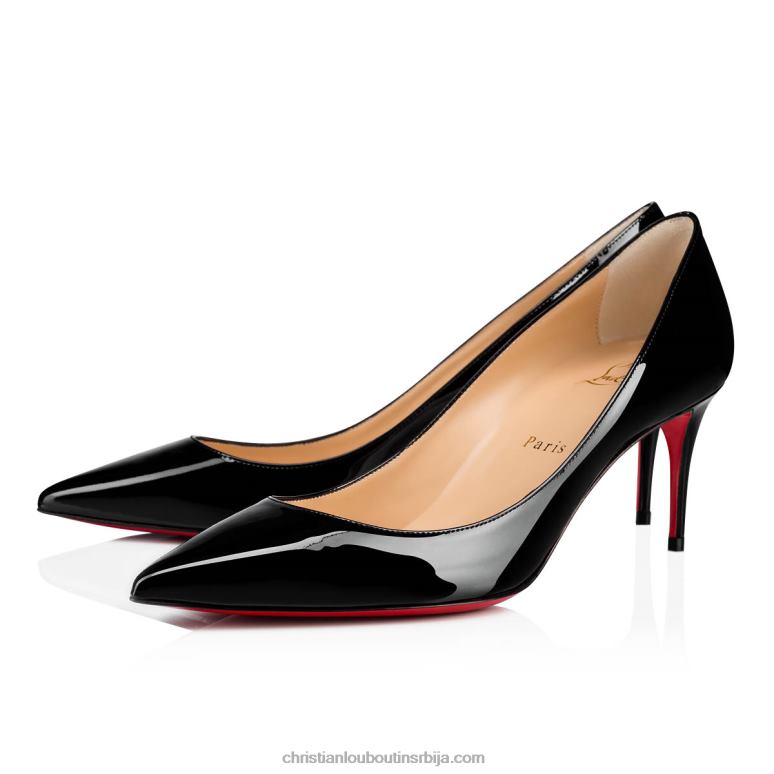 Christian Louboutin кате 70 мм пумпе - лакирано теле - црне V0H0P22 Жене