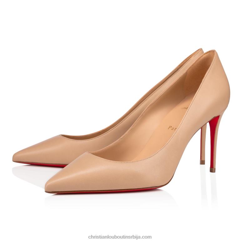 Christian Louboutin кате 85 мм пумпе - напа кожа - нуде 1 V0H0P36 Жене