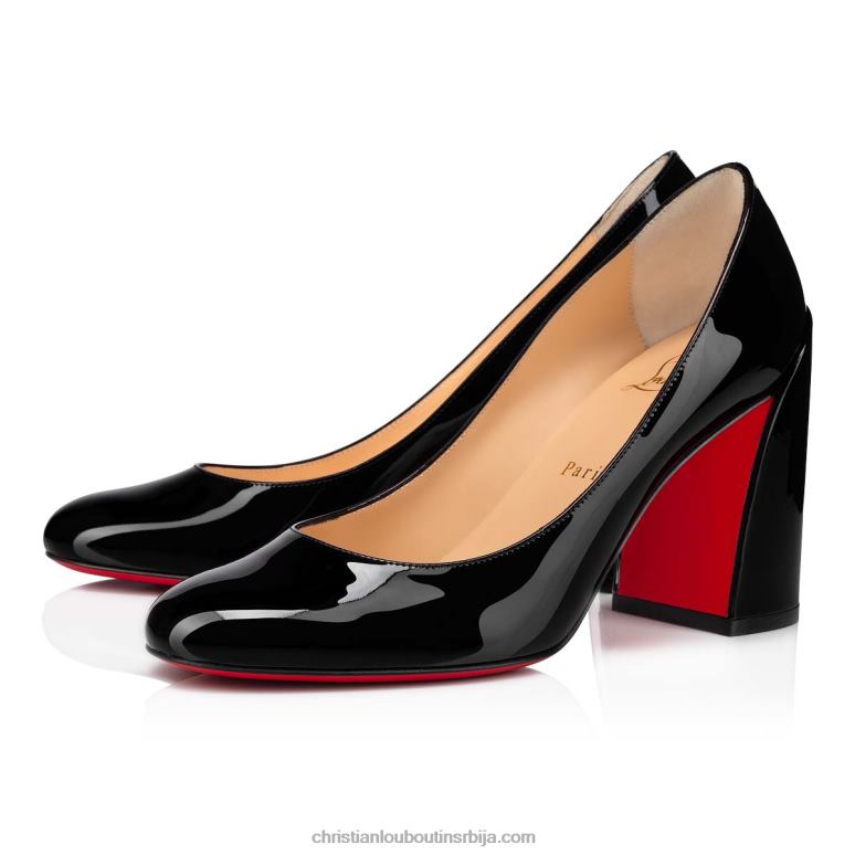 Christian Louboutin мисс саб 85 мм пумпе - лакирани теле - црне V0H0P535 Жене