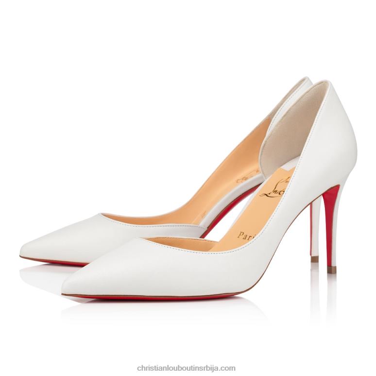 Christian Louboutin ириза 85 мм пумпе - напа кожа - бианцо V0H0P91 Жене